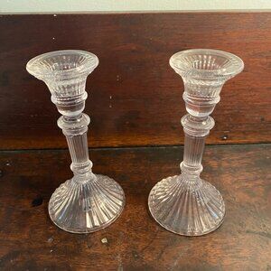 Vintage Towle Lead Crystal Candlesticks set of 2